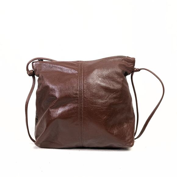 Unbranded Handmade Dark Brown Leather Crossbody Bag - Picture 3 of 5